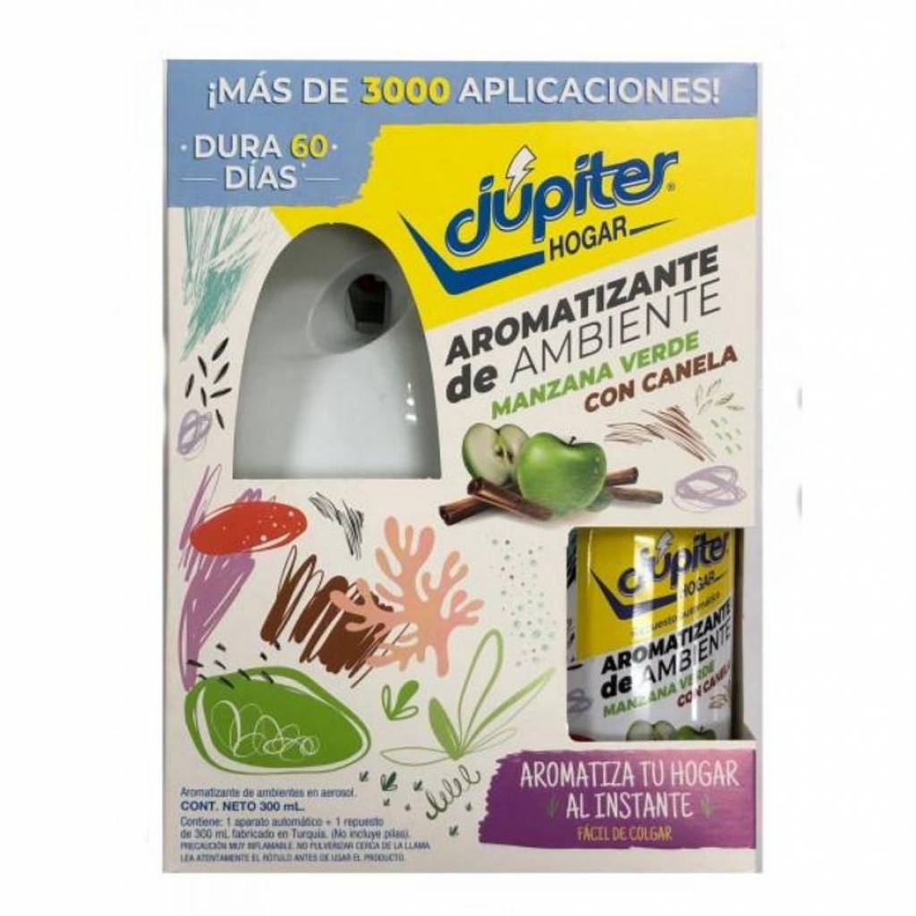 Aromatizante de ambiente Automático Jupiter + Repuesto.